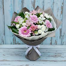 Букет цветов из:  Герберы, Альстромерии и Хризантемы в Шишовке