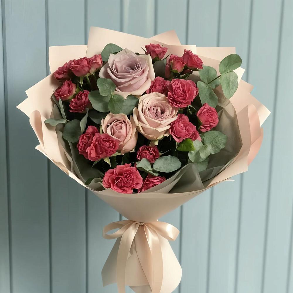 Букет цветов из: Гвоздики и Розы в Шишовке