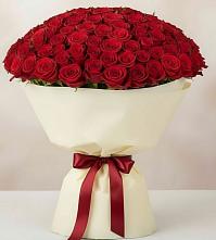 Букет 101 Красная роза Милано #REPLACE_PRED# Шишовке