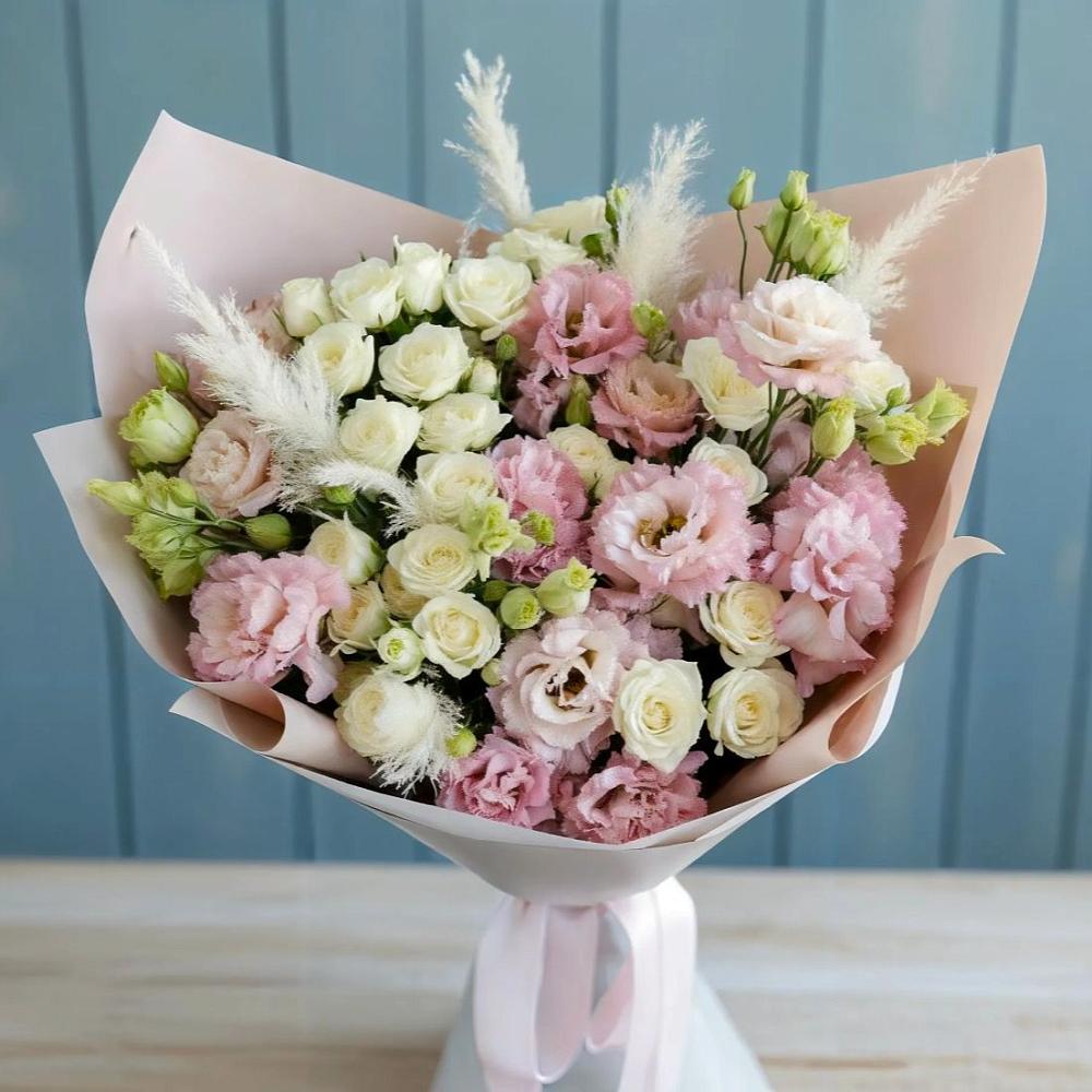 Букет цветов из: Альстромерии и Розы в Шишовке