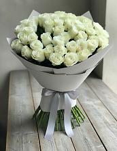 Букет 35 Белых роз #REPLACE_PRED# Шишовке