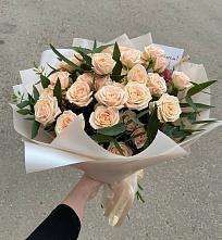 Букет Кремовые розы Латте в Шишовке