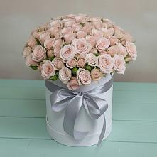 Цветочная композиция из Розы в шляпной коробке #REPLACE_PRED# Шишовке