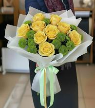 Букет цветов из:  Хризантемы и Розы в Шишовке