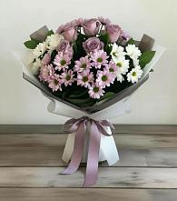 Букет цветов из:  Хризантемы и Розы в Шишовке