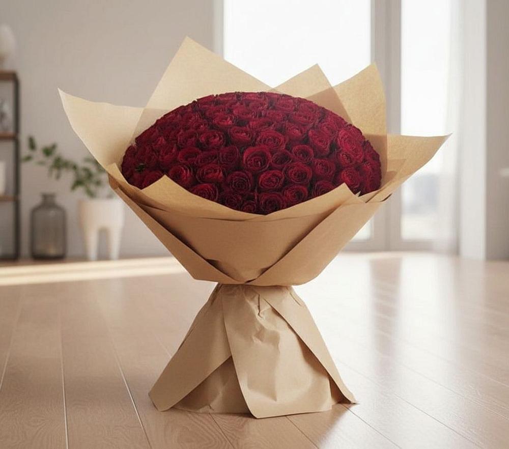 Букет 101 Красная роза в Шишовке