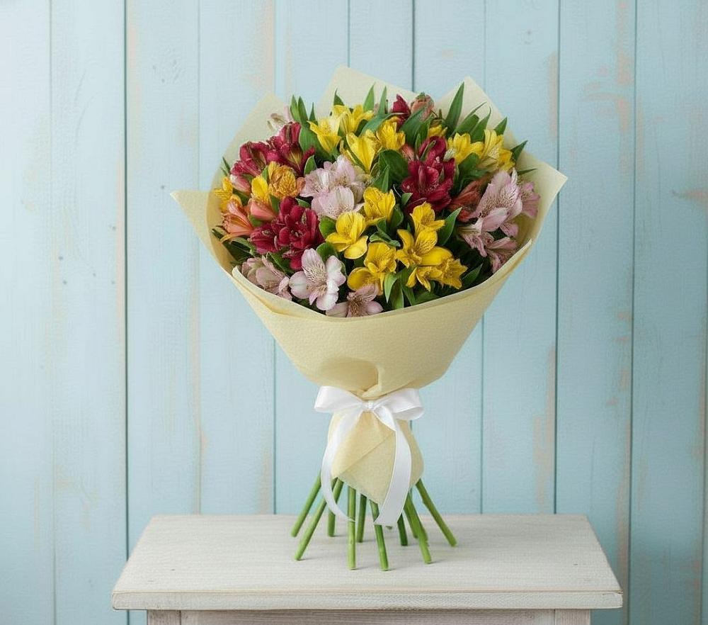 Букет цветов из: Альстромерии в Шишовке
