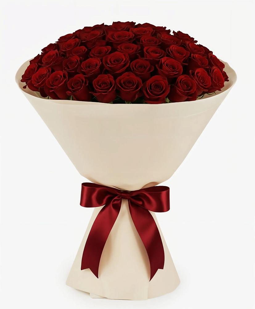 Букет 101 Бордовая роза Блэк Бакарра в Шишовке