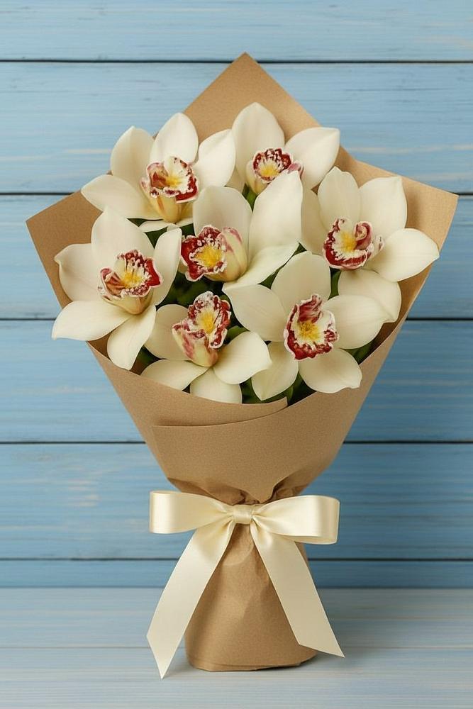 Букет цветов из: Орхидеи и Розы в Шишовке